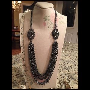 Heavy Gun metal chain necklace